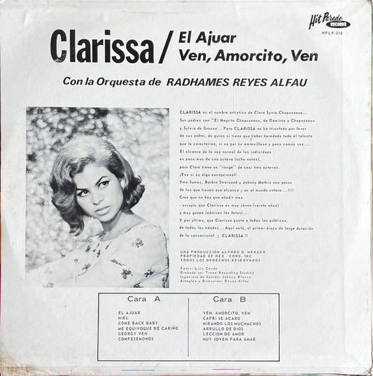 Clarissa (9) : Clarissa (LP, Album, Mono)