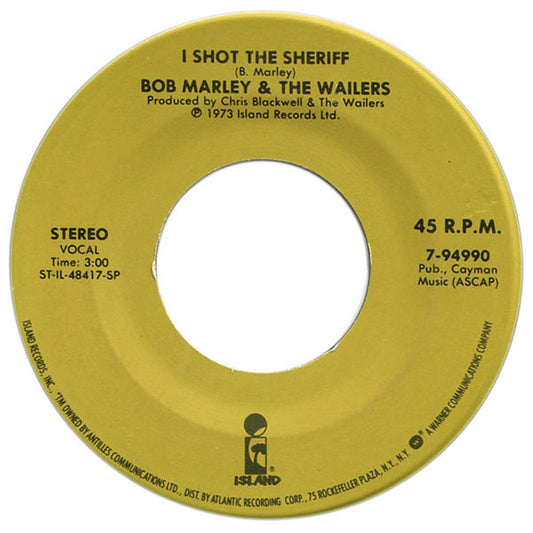 Bob Marley & The Wailers : No Woman, No Cry / I Shot The Sheriff (7", RE)
