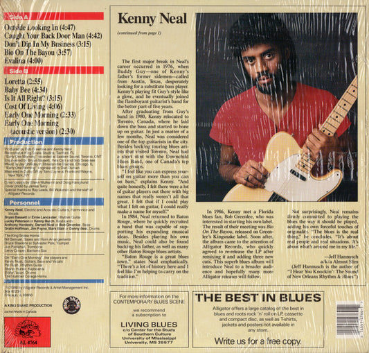 Kenny Neal : Big News From Baton Rouge!! (LP, Album)