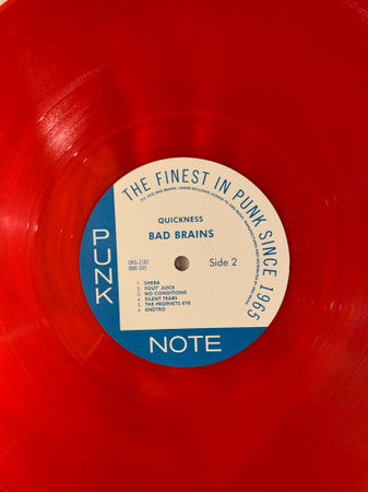 Bad Brains : Quickness (LP, Album, Ltd, RE, RM, Red)