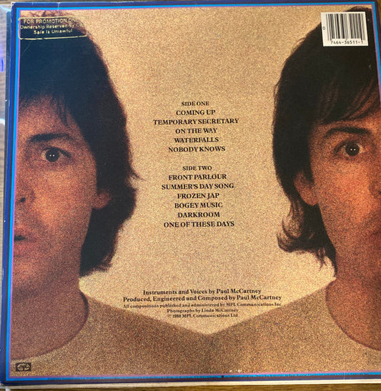 Paul McCartney : McCartney II (LP, Album, Pit)