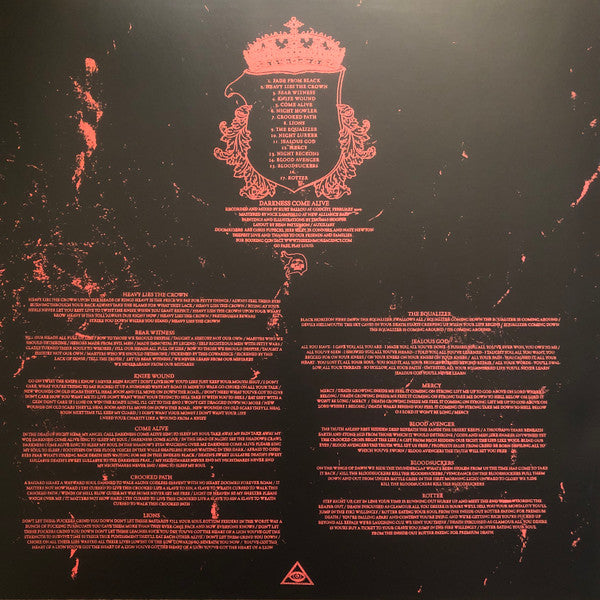 Doomriders : Darkness Come Alive (LP, Album, Ltd, RP, Red)