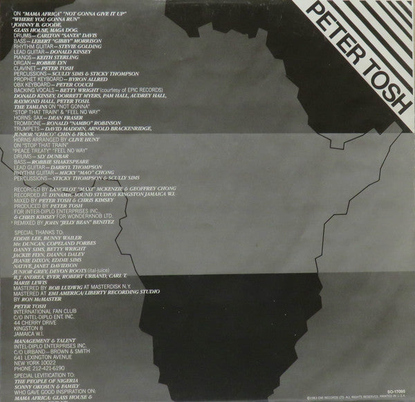 Peter Tosh : Mama Africa (LP, Album, WIn)