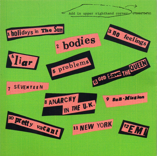 Sex Pistols : Never Mind The Bollocks Here's The Sex Pistols (CD, Album, RE)