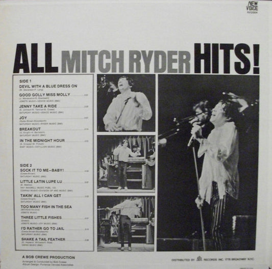 Mitch Ryder : All Mitch Ryder Hits! (LP, Comp, Mon)