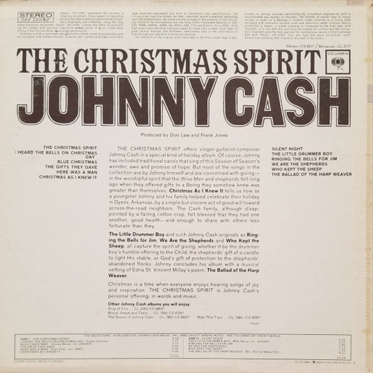 Johnny Cash : The Christmas Spirit (LP, Album, RP, Ter)