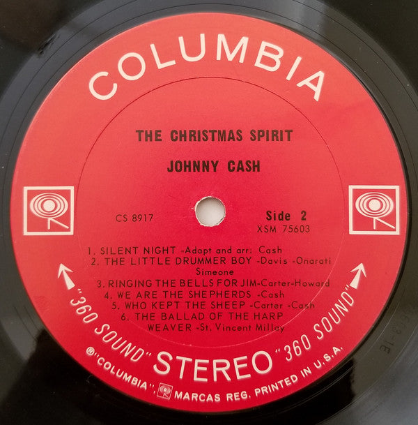 Johnny Cash : The Christmas Spirit (LP, Album, RP, Ter)