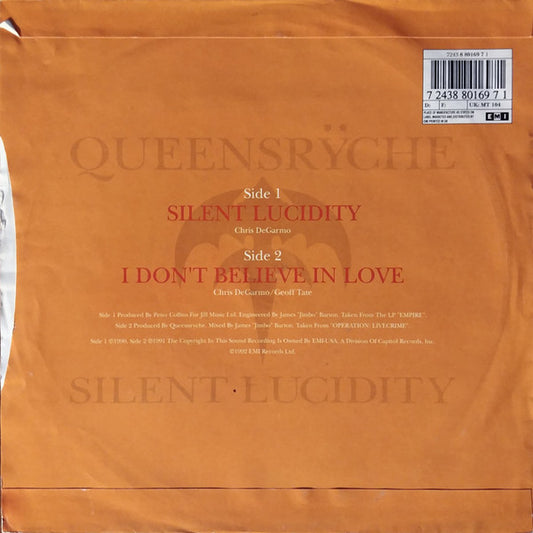 Queensrÿche : Silent Lucidity (7", Single)