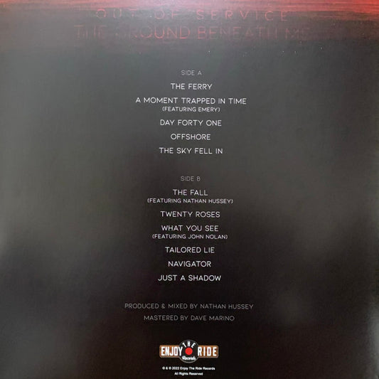 Out Of Service : The Ground Beneath Me (LP, Album, Ltd, Red)