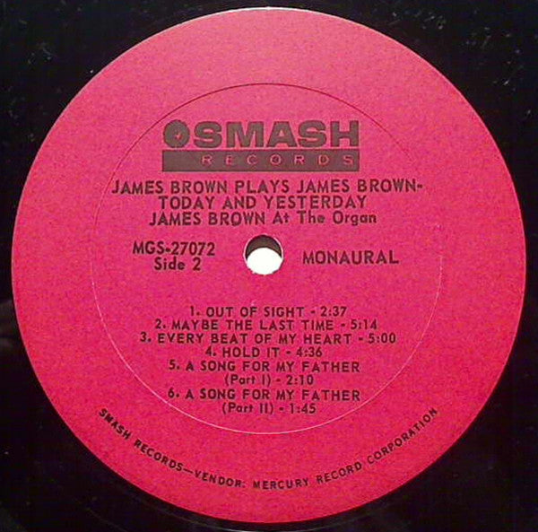 James Brown : James Brown Plays James Brown - Today & Yesterday (Featuring James Brown At The Organ) (LP, Album, Mono)