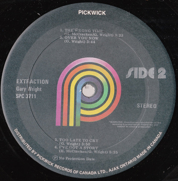 Gary Wright : Gary Wright's Extraction (LP, Album, RP)