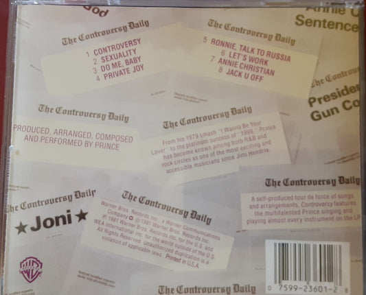 Prince : Controversy (CD, Album, RE, RP)