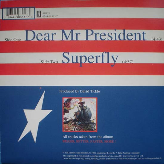 4 Non Blondes : Dear Mr. President (7", Single)
