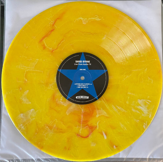 David Byrne : Live From Austin TX (2xLP, Album, Yel)