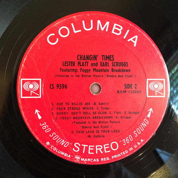 Lester Flatt & Earl Scruggs* : Changin' Times (LP, Album, Ter)