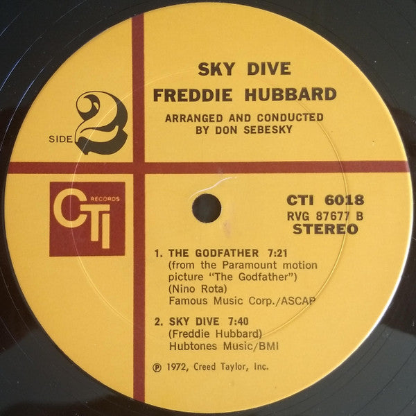 Freddie Hubbard : Sky Dive (LP, Album, Pit)