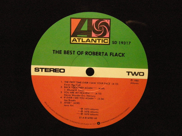 Roberta Flack : The Best Of Roberta Flack (LP, Comp, RE, AR)