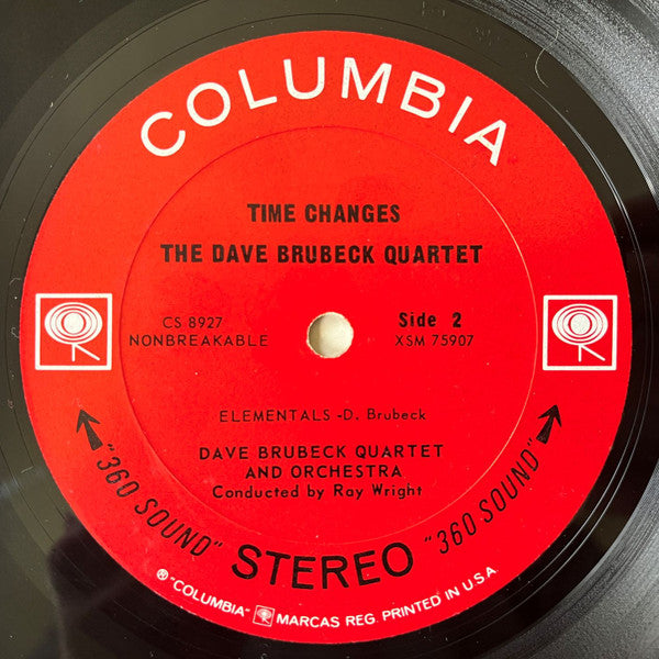 The Dave Brubeck Quartet : Time Changes (LP, Album, Pit)