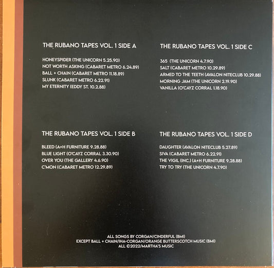 The Smashing Pumpkins : The Rubano Tapes Vol. 1 (2xLP, Album, Ltd, Blu)