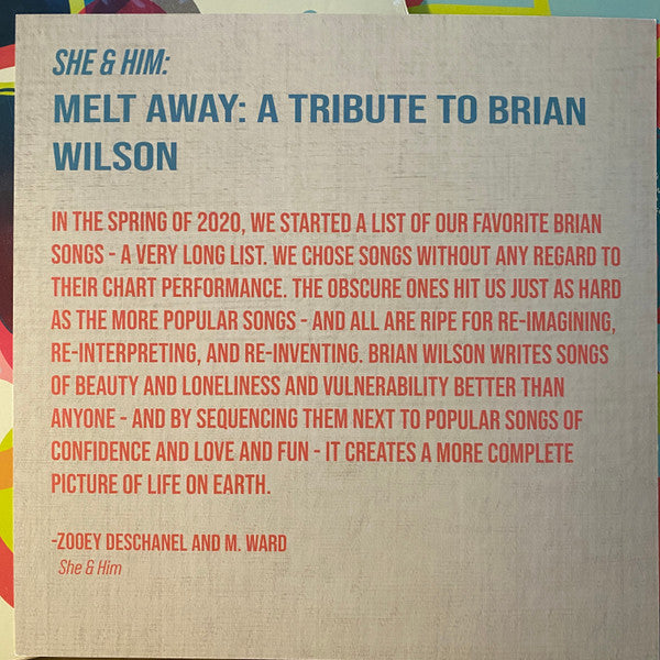 She & Him : Melt Away: A Tribute to Brian Wilson (LP, Album, Club, Ora)