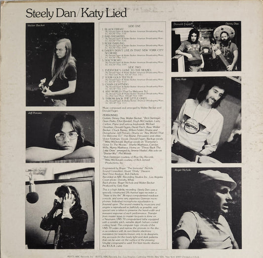 Steely Dan : Katy Lied (LP, Album, Club, Ter)