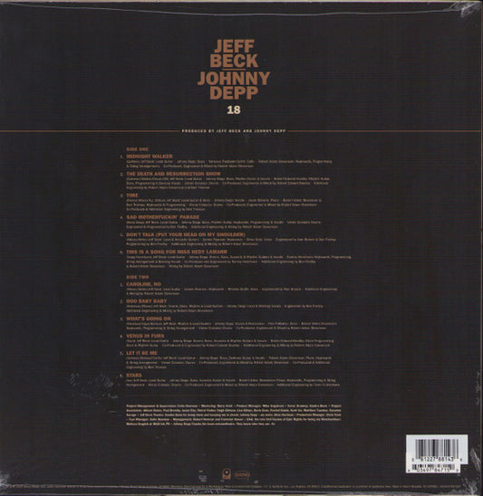 Jeff Beck - Johnny Depp : 18 (LP, Album, Ltd, Gol)