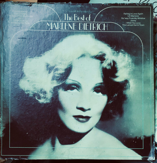 Marlene Dietrich : The Best Of Marlene Dietrich (LP, Comp, Ter)