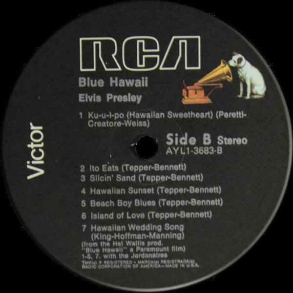 Elvis Presley : Blue Hawaii (LP, Album, RE)