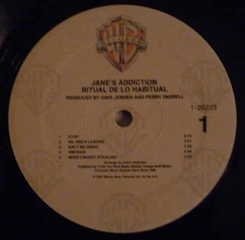 Jane's Addiction : Ritual De Lo Habitual (LP, Album, Cen)