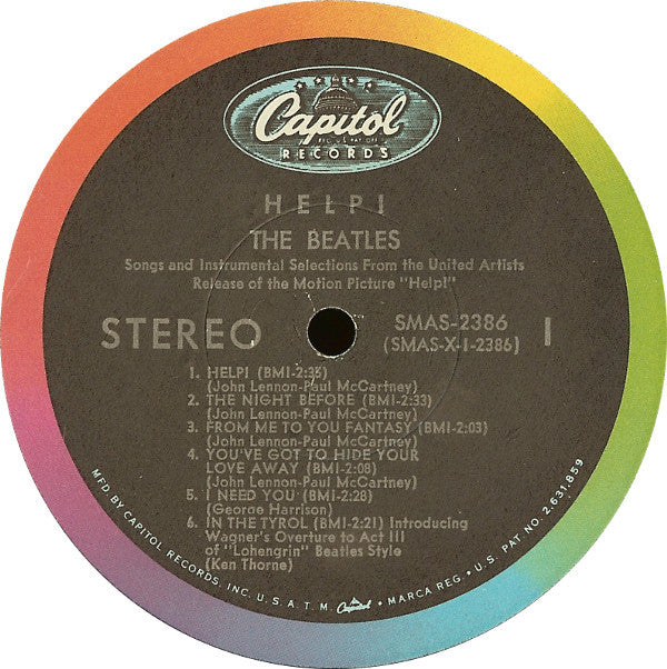 The Beatles : Help! (Original Motion Picture Soundtrack) (LP, Album, Jac)
