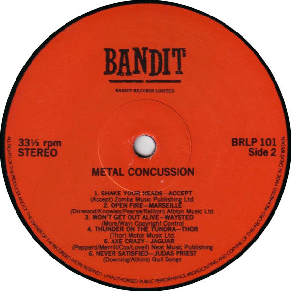 Various : Metal Concussion (LP, Comp)