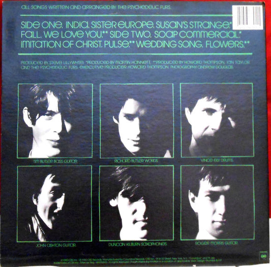 The Psychedelic Furs : The Psychedelic Furs (LP, Album, RP, Pit)