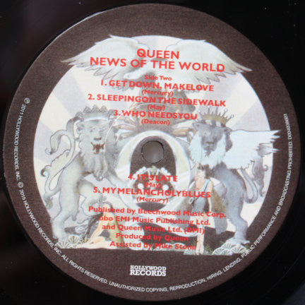 Queen : News Of The World (LP, Album, RE, RM, 180)
