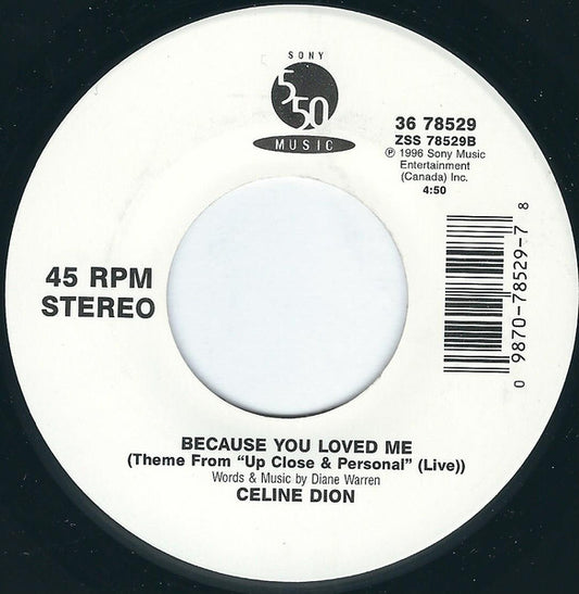 Celine Dion* : All By Myself (7", Single)