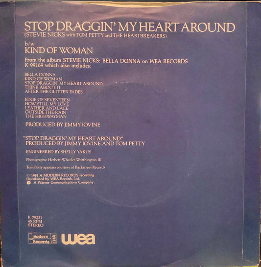 Stevie Nicks With Tom Petty And The Heartbreakers : Stop Draggin' My Heart Around (7", Single)