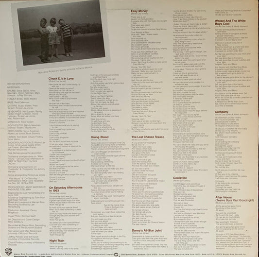 Rickie Lee Jones : Rickie Lee Jones (LP, Album, Club, Col)