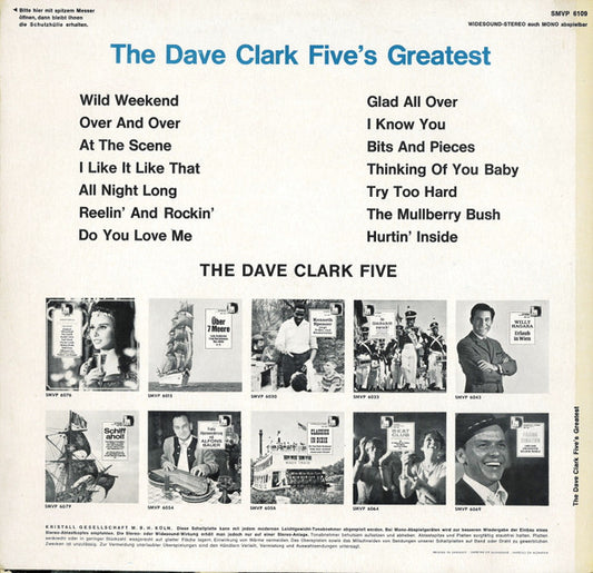 The Dave Clark Five : The Dave Clark Five's Greatest (LP, Comp, Red)