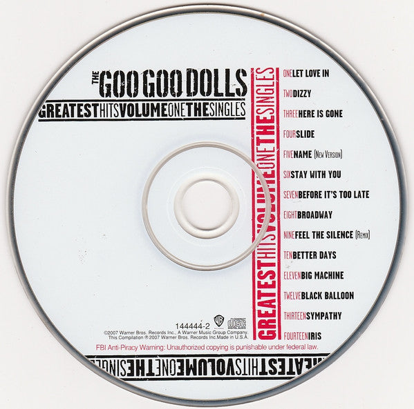The Goo Goo Dolls* : Greatest Hits Volume One: The Singles (CD, Comp)