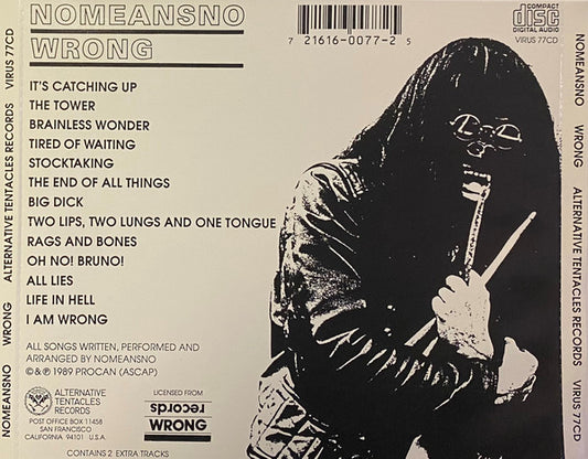 Nomeansno : Wrong (CD, Album, RE)