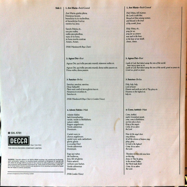 Luciano Pavarotti - Kurt Herbert Adler ● National Philharmonic* : O Holy Night (LP)