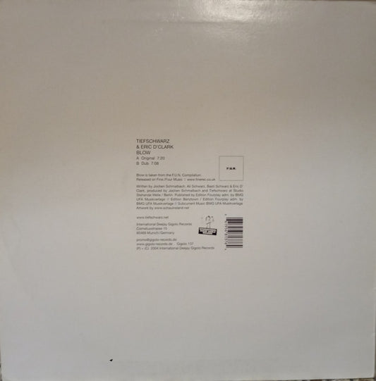 Tiefschwarz & Eric D'Clark* : Blow (12")