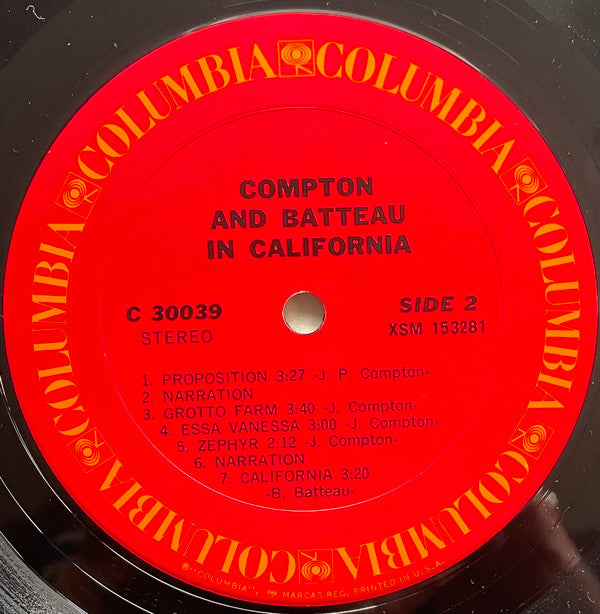 Compton & Batteau : In California (LP, Album, Pit)