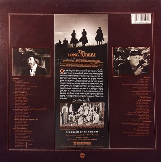Ry Cooder : The Long Riders (Original Sound Track) (LP, Album, Win)