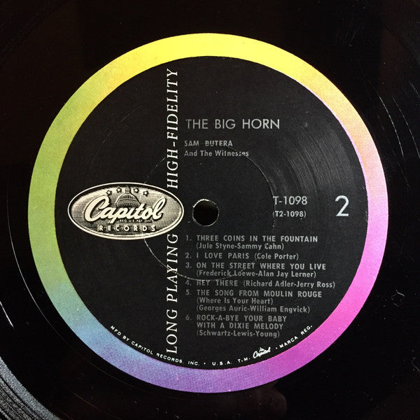 Sam Butera And The Witnesses : The Big Horn (LP, Mono)