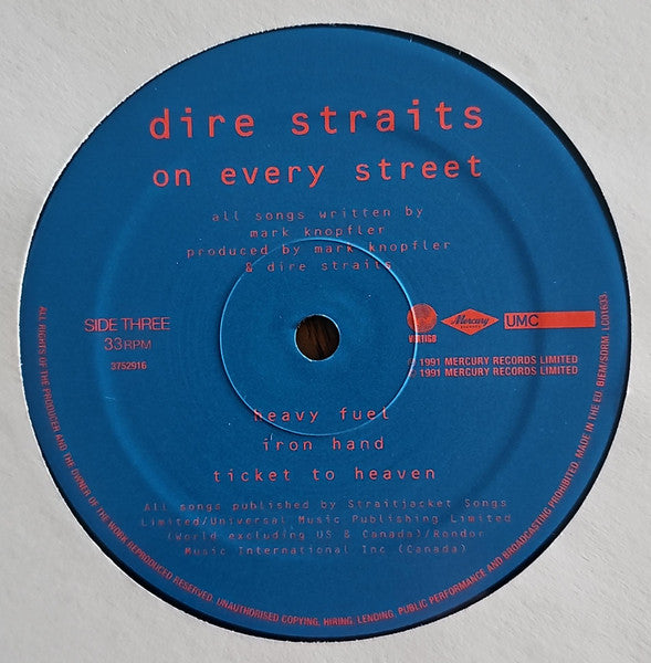 Dire Straits : On Every Street (2xLP, Album, RE, RM, 180)