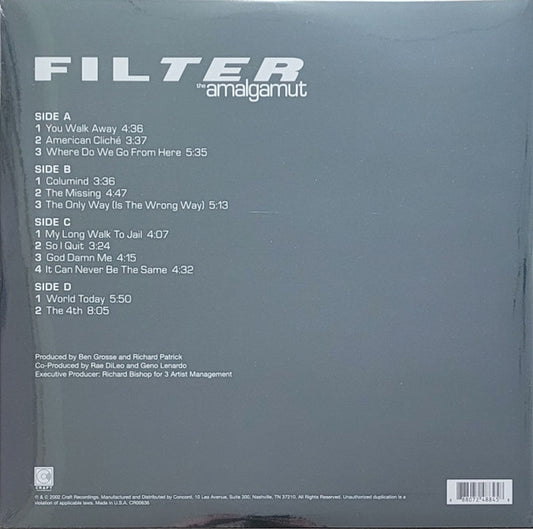 Filter (2) : The Amalgamut (2xLP, Album, RE)