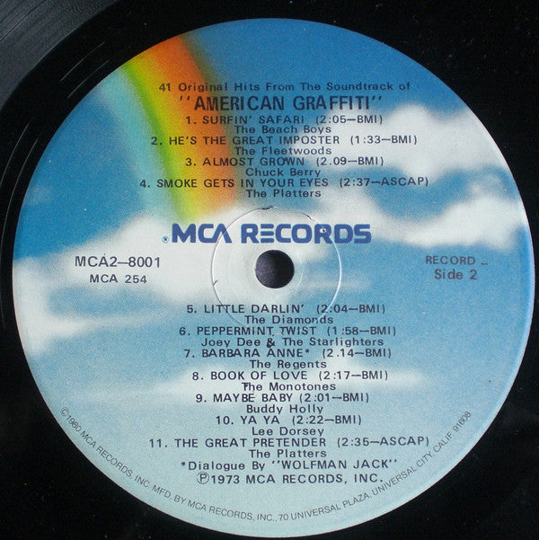 Various : 41 Original Hits From The Sound Track Of American Graffiti (2xLP, Comp, RE)