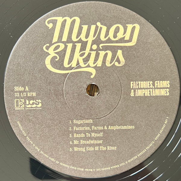 Myron Elkins : Factories, Farms & Amphetamines (LP, Album)