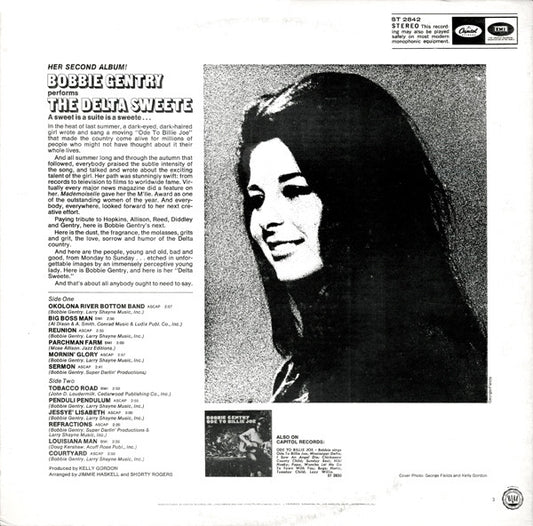 Bobbie Gentry : The Delta Sweete (LP, Album, Scr)