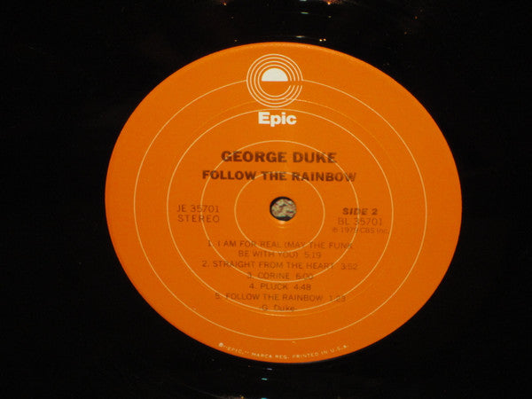George Duke : Follow The Rainbow (LP, Album, Pit)